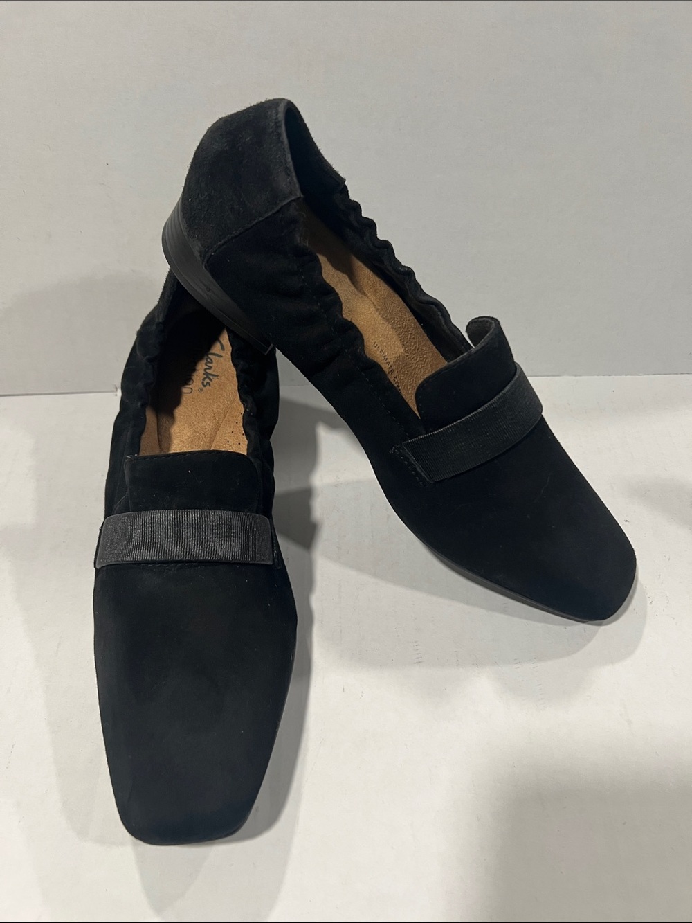 Clarks Women's Shoe Size 8.5 Black Tilmont Eve Slip-On Comfort Loafer Flats New